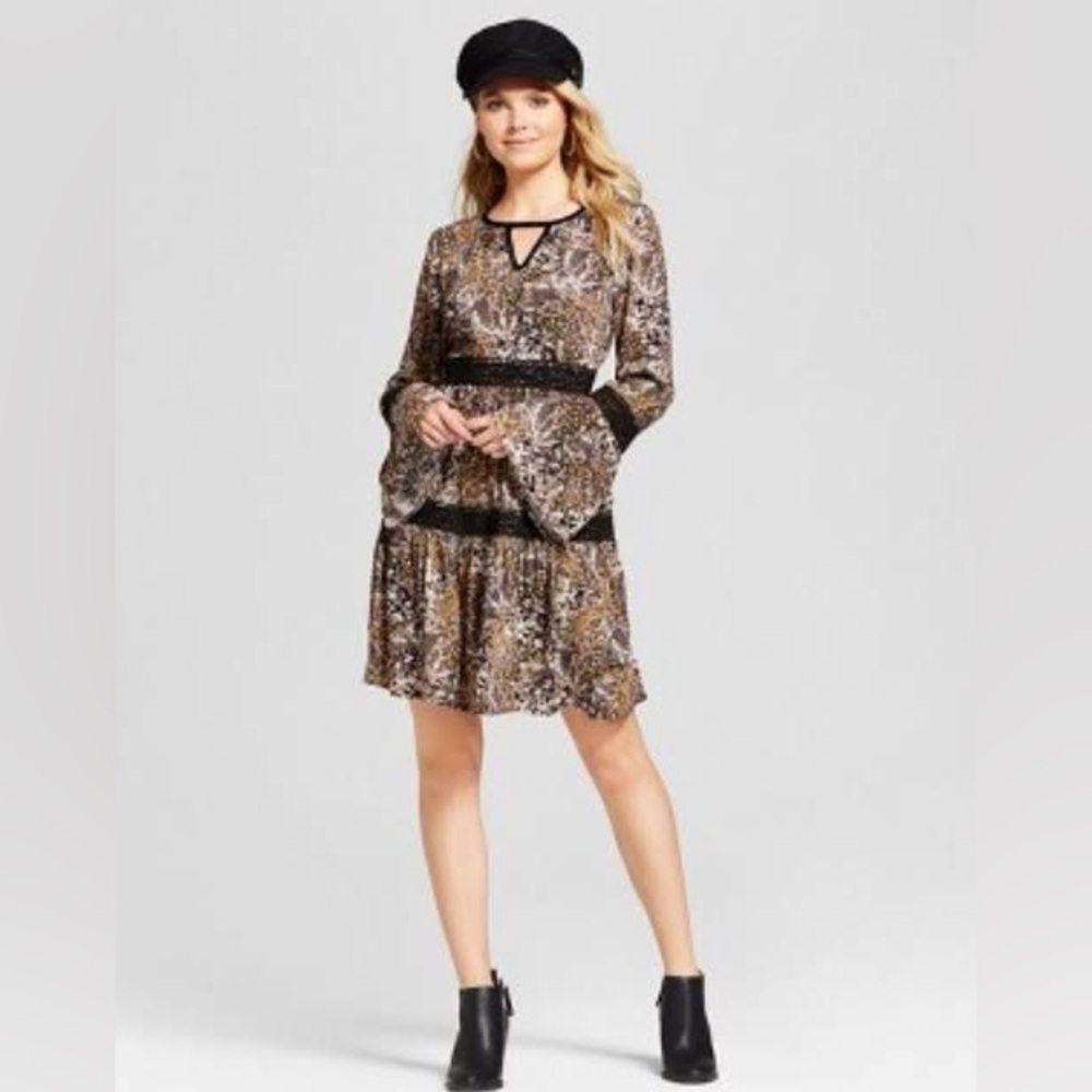 Plus Size Knox Rose Black and Gold Women's Dress XXL